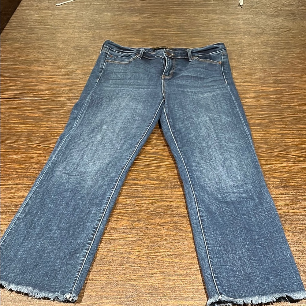 Liverpool Blue Wide Leg Flare Jeans